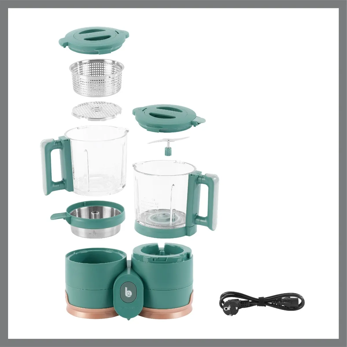 Babymoov Station Repas Duo Nutribaby en Vitre - Vert
