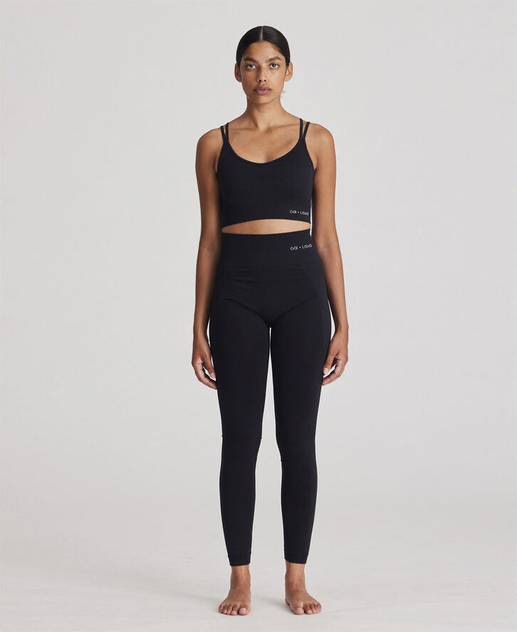 Gai&Lisva Shanti Seamless Leggings Dark charcoal