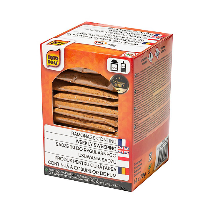 Poudre de ramonage continu Pyrofeu 14 x 70 gr