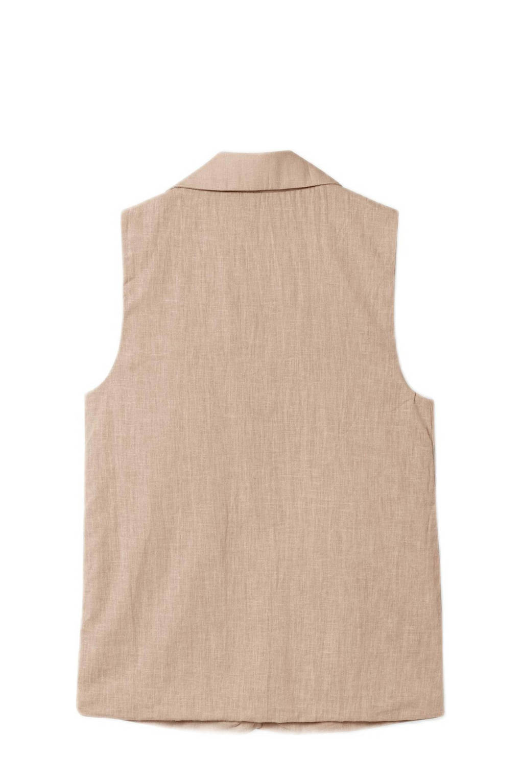 NAME IT gilet NKFFALINNEN zand