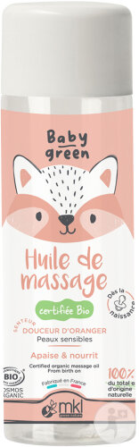 MKL Green Nature Baby Green Huile De Massage Bio Flacon 100ml