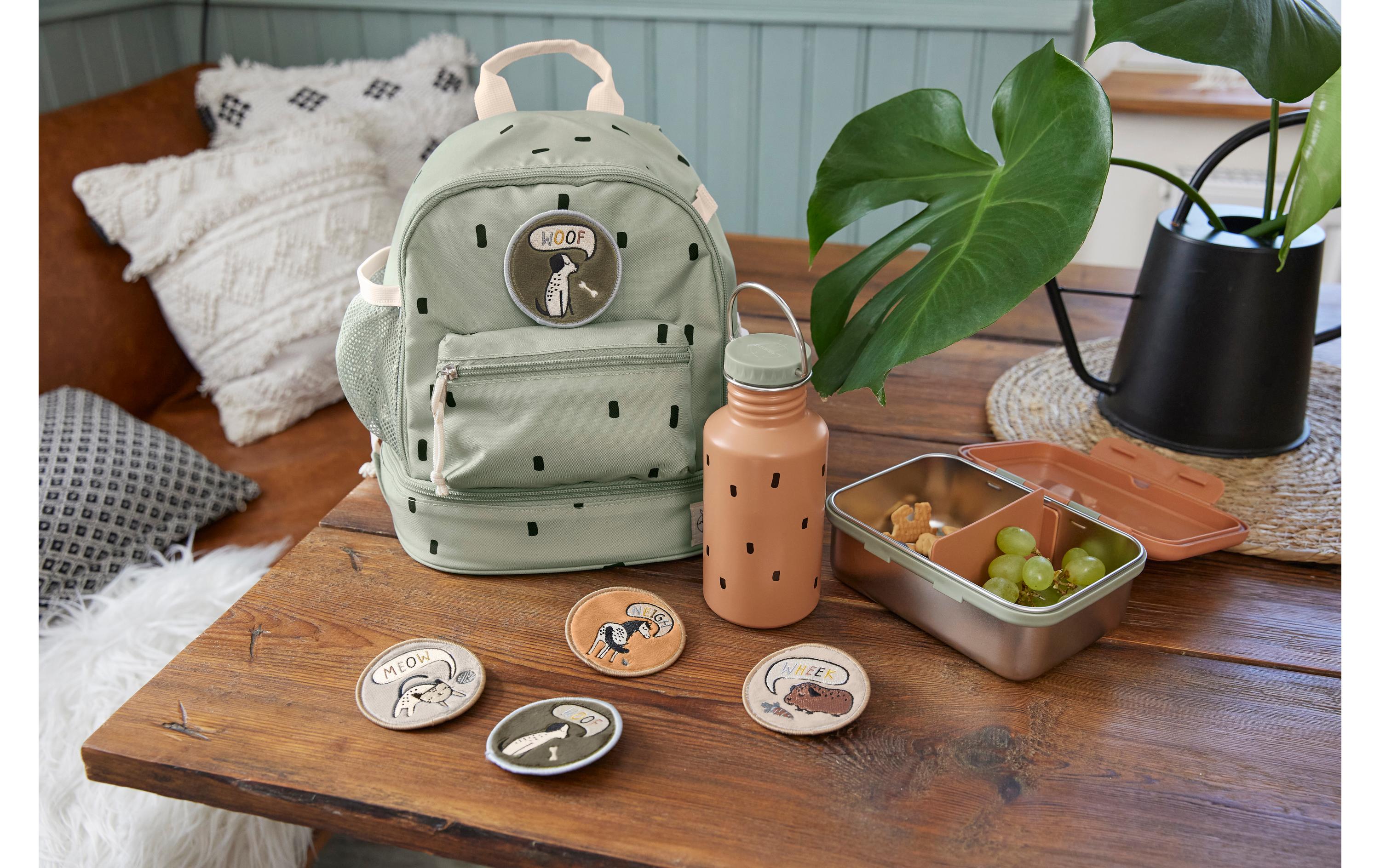 Rucksack Mini Backpack Happy Prints Light OliveWasserabweisender Kinderrucksack mit gepolsterten Schultergurten