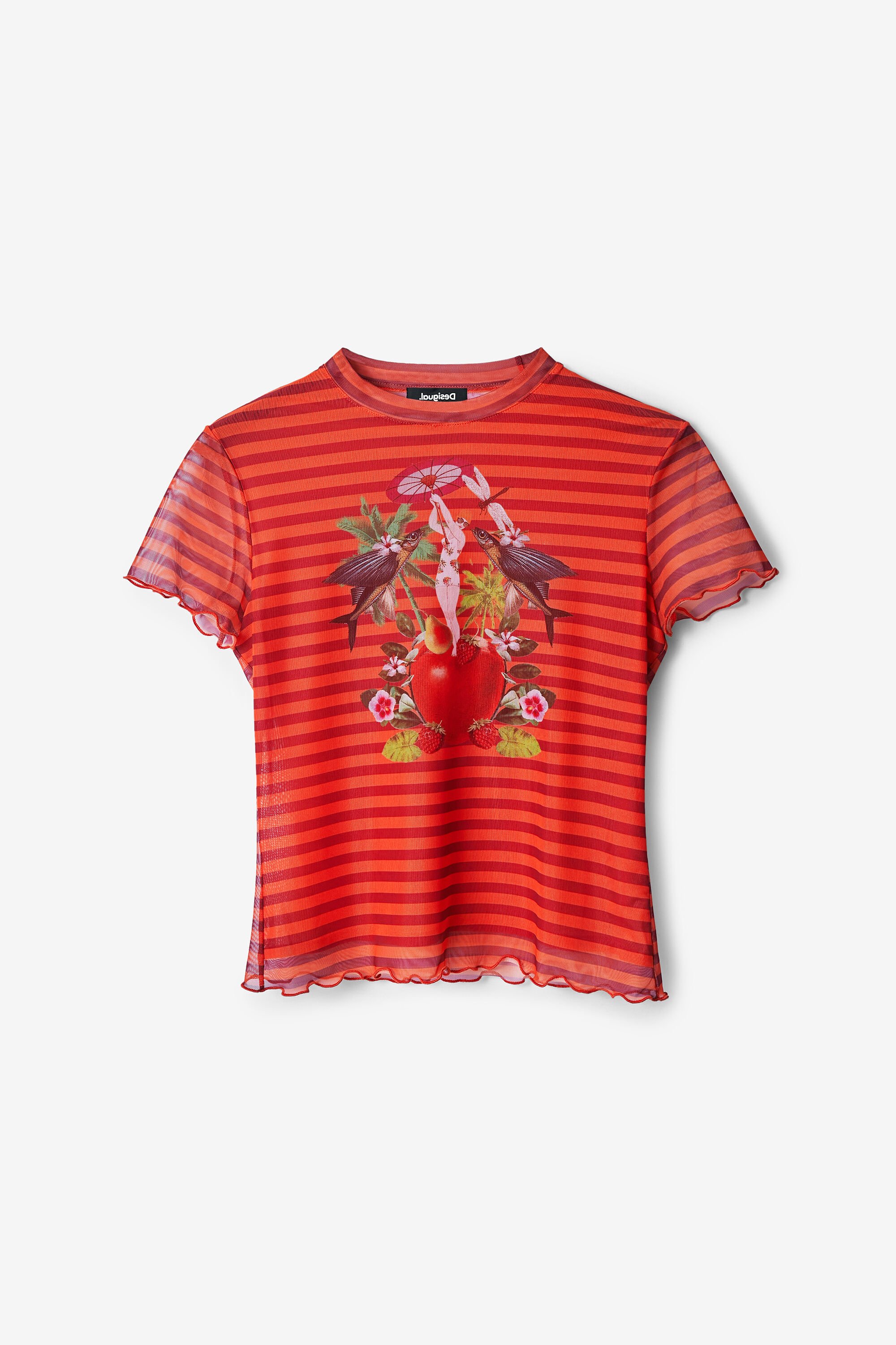 T-shirt ajusté à rayures