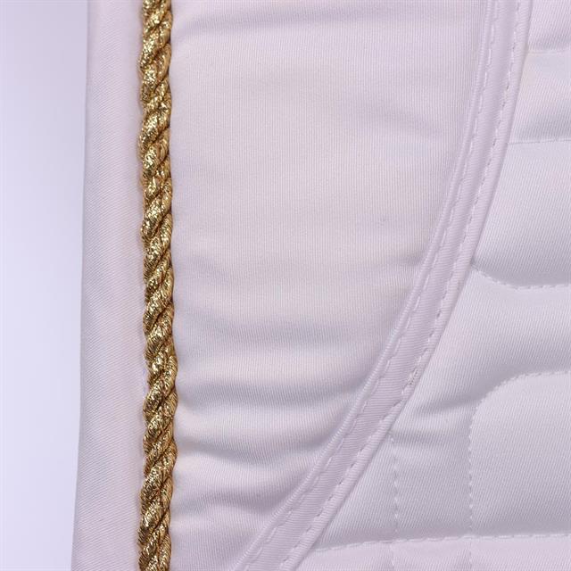 Zadeldek HORSEGEAR HGSedgehill Dressuur Wit-goud