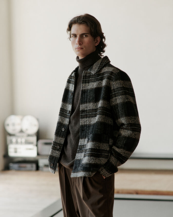Casual Friday CFJENS checked jacket Gothic olive