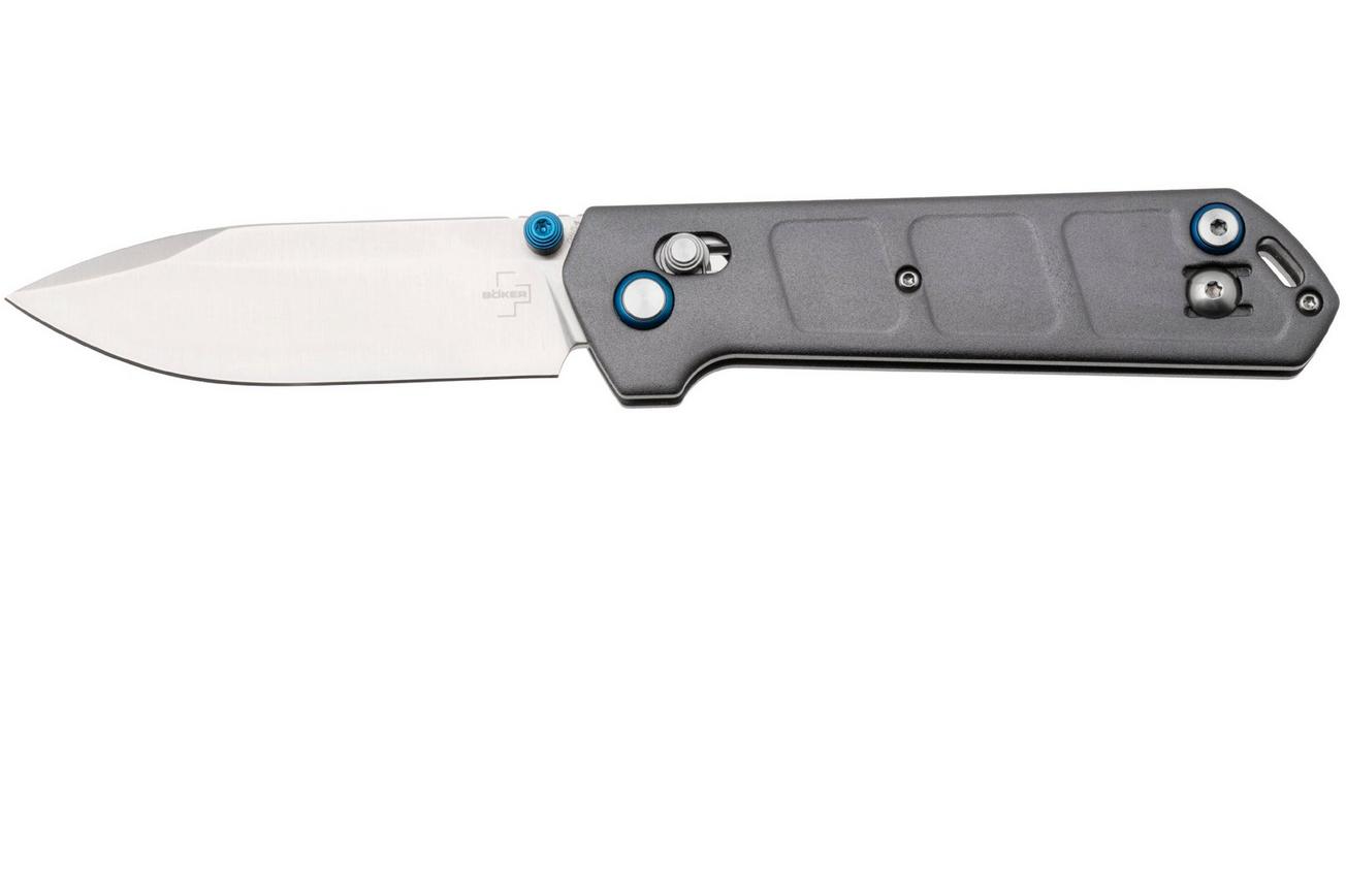 Böker Plus Kihon DC Alu 01BP0023 Satin Nitro-V, Aluminum, zakmes, Lucas Burnley design
