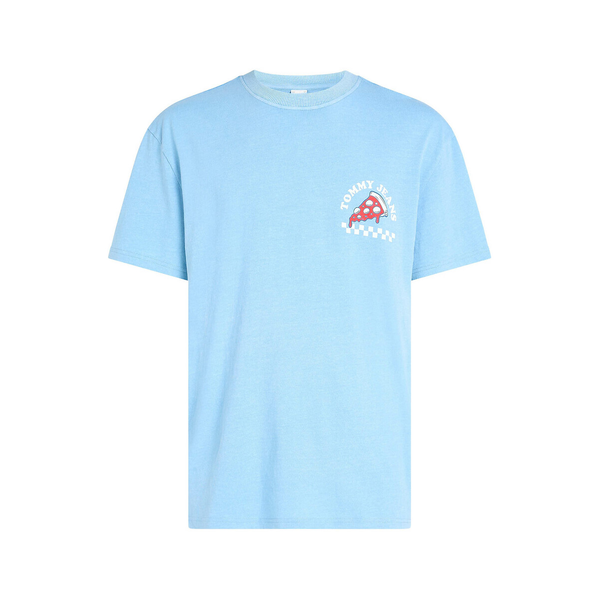 TOMMY JEANS<br>Camiseta reta com logo na frente e nas costas