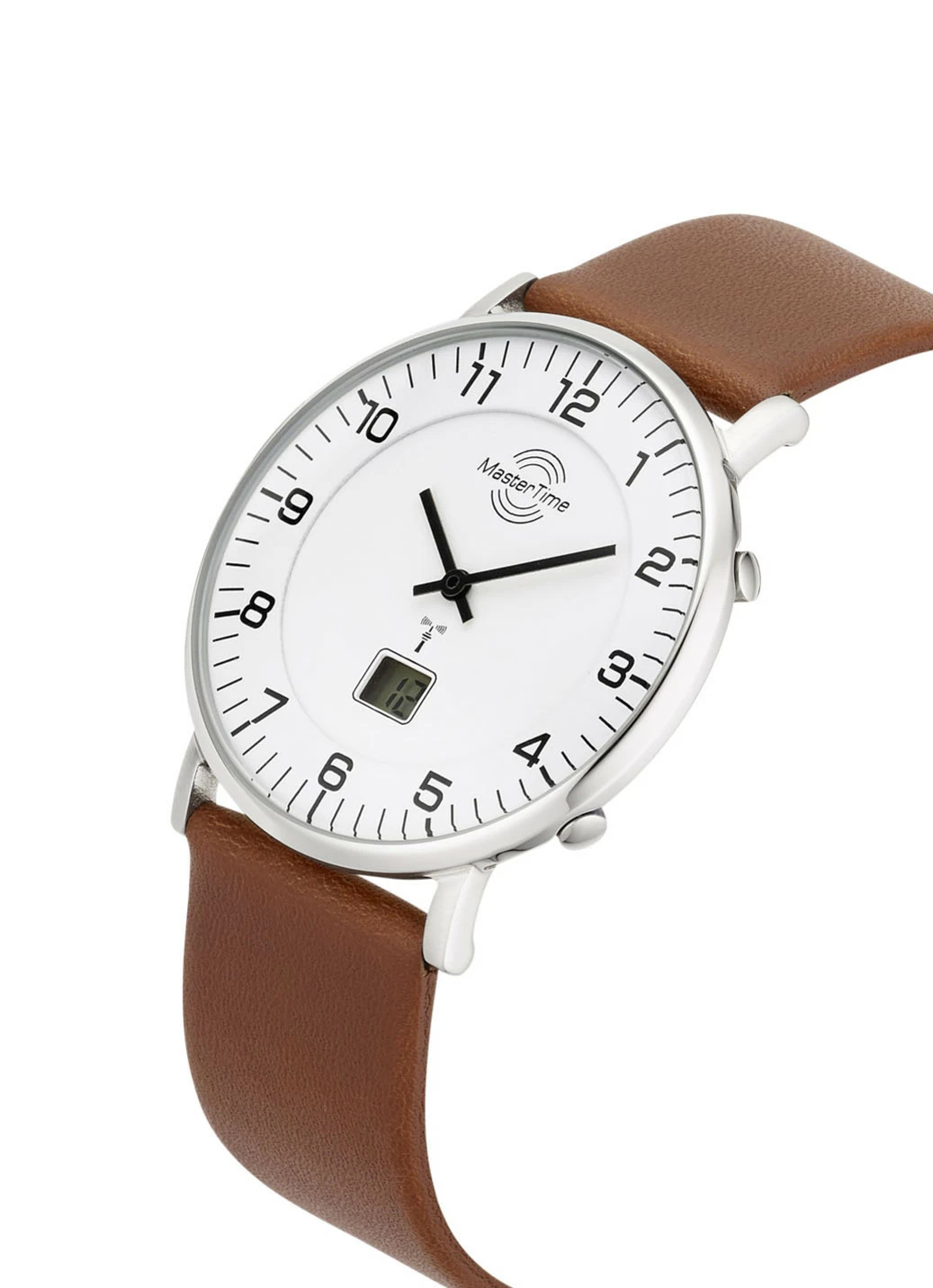 Master Time Funk-Herrenuhr mit Lederarmband