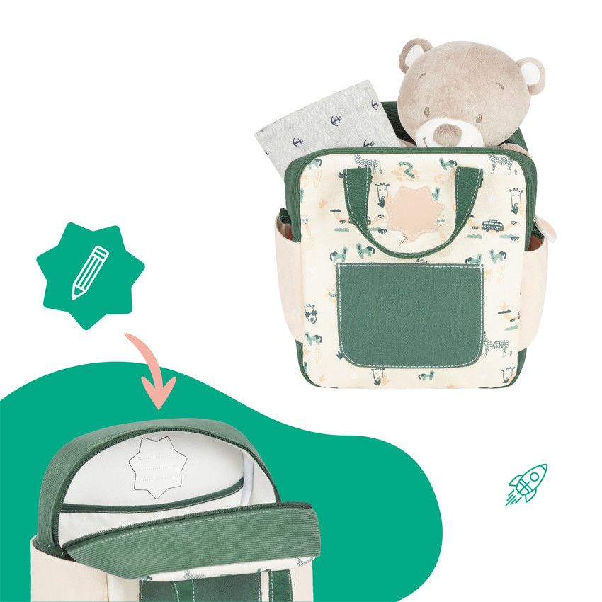 Sac à dos enfant - Safari - Ecru