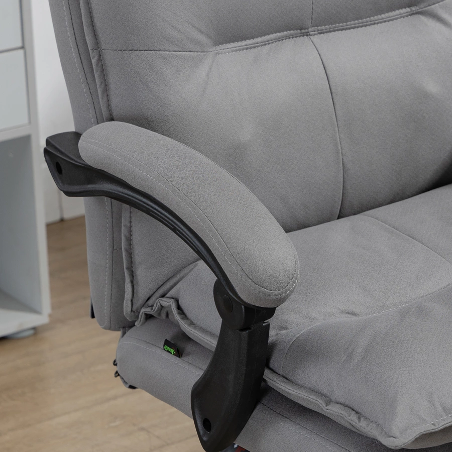 Vinsetto Massage-Bürostuhl mit Vibrationsmassagepunkte grau