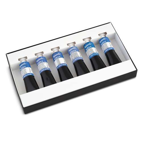 BLOCKX Aquarellfarben-Sets, 6 x 15-ml-Tuben