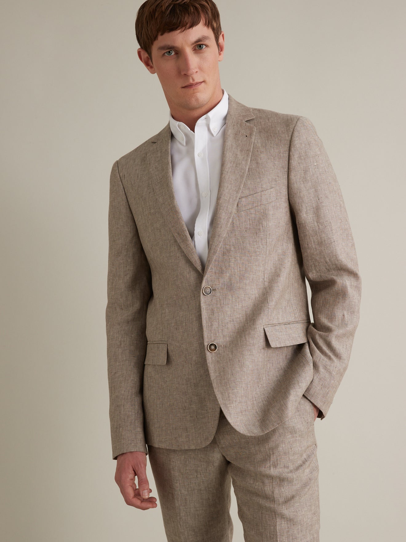 Veste de costume lin ou chanvre homme