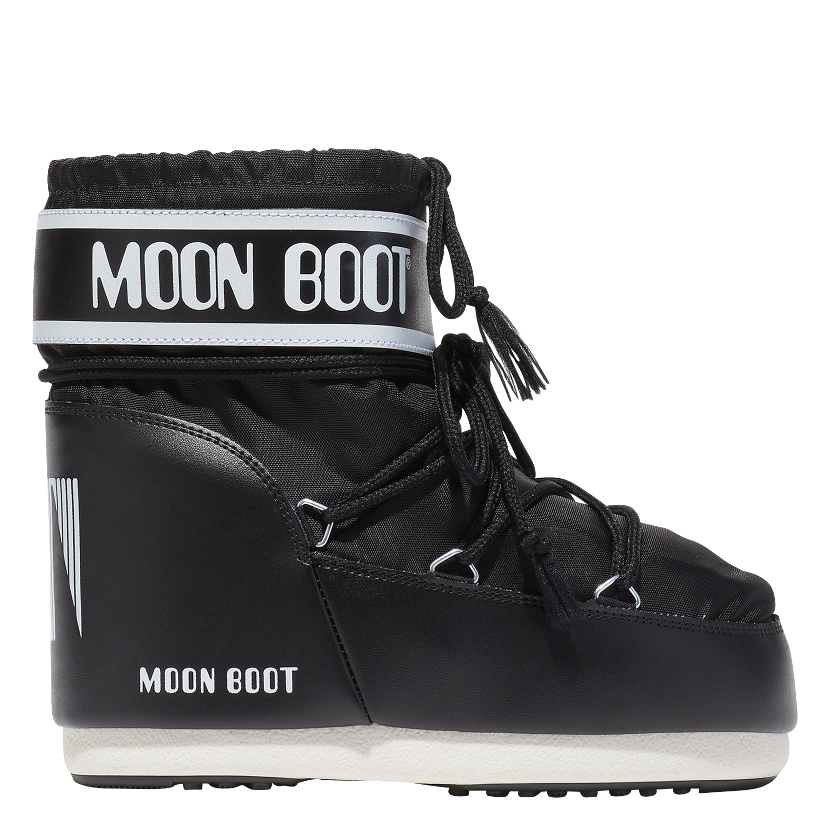 MB ICON LOW NYLON - Bottines à lacets | Noir