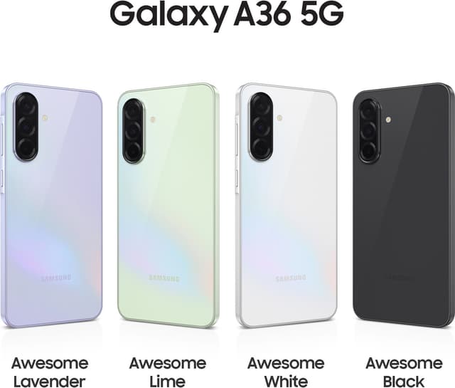 Samsung Galaxy A36 5G smartphone 8/256GB (sort)