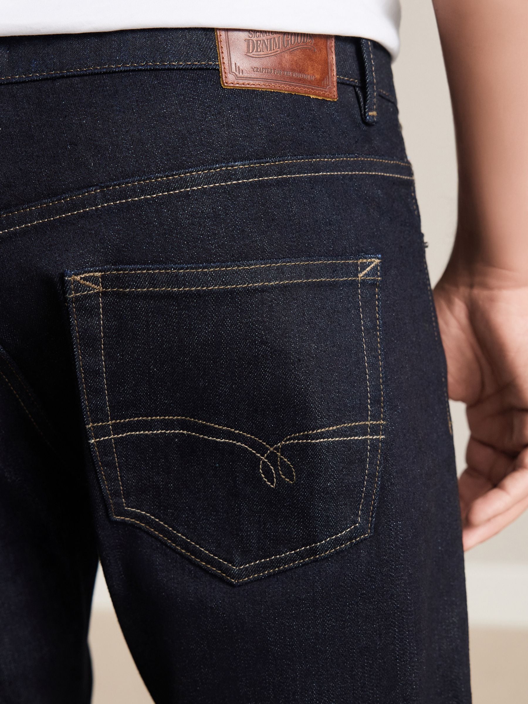 Indigo blauwe wassing - Slim Fit - Signature Japanse zelfkant denim jeans