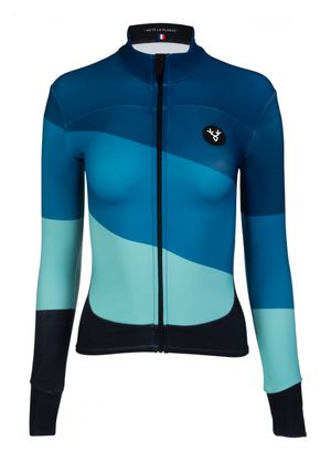 Maillot Manches Longues Femme LeBram Roselend Vert Coupe Ajustée