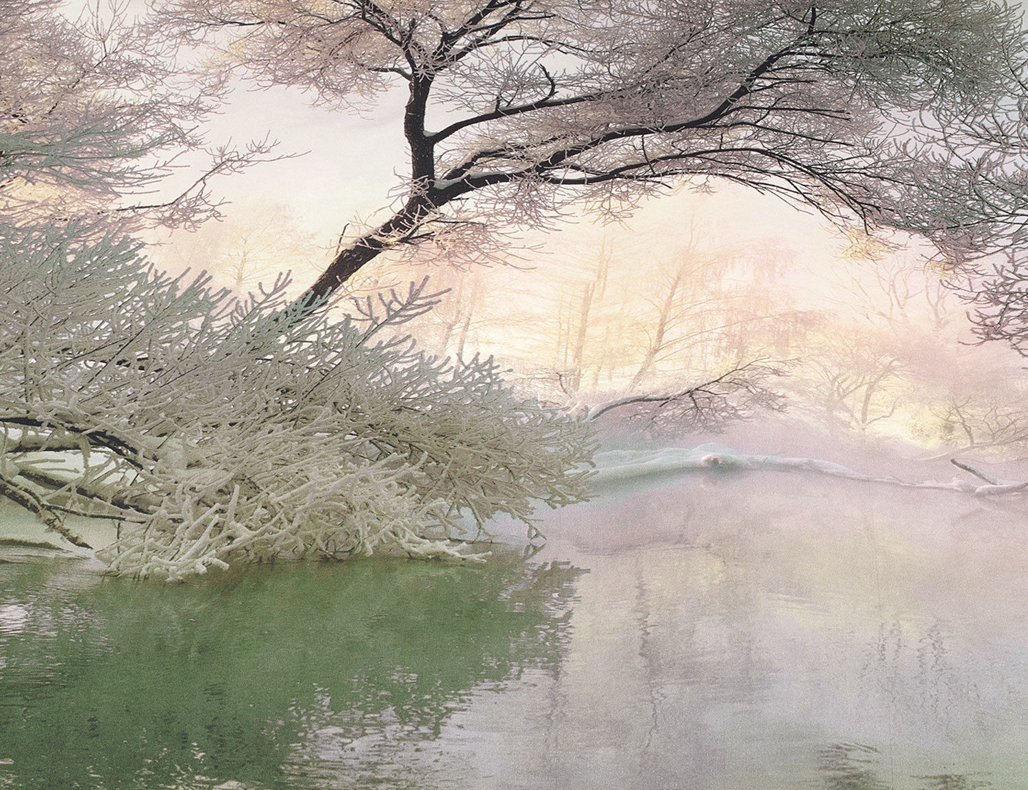 Bettwäsche mit winterlicher Landschaft
