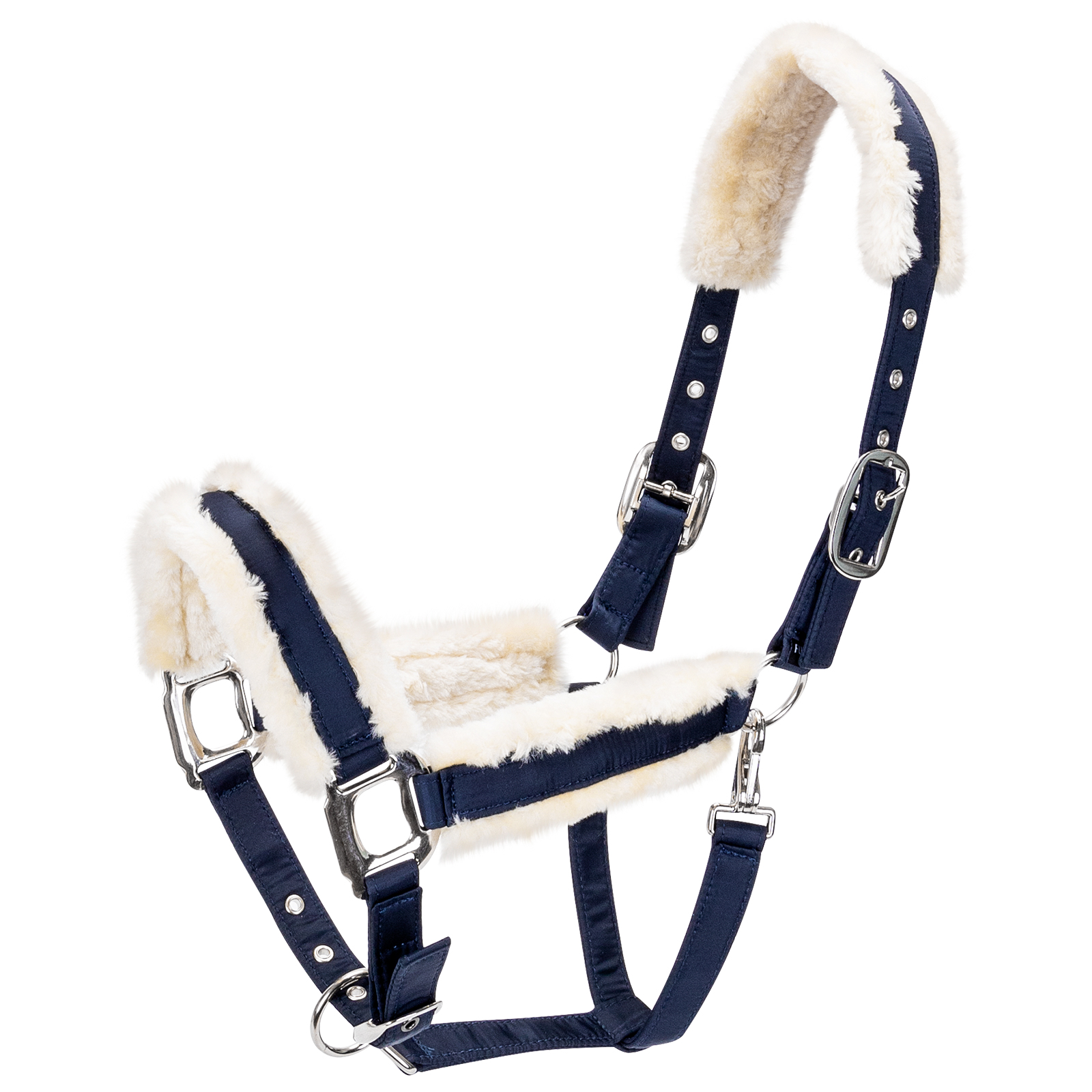 Cabresto Nobleza com nó para cavalos, cabresto acolchoado para focinho e pescoço, para treinamento de equitação.