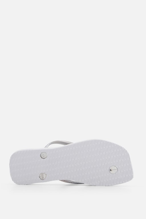 Havaianas Square Glitter Slippers grijs Rubber