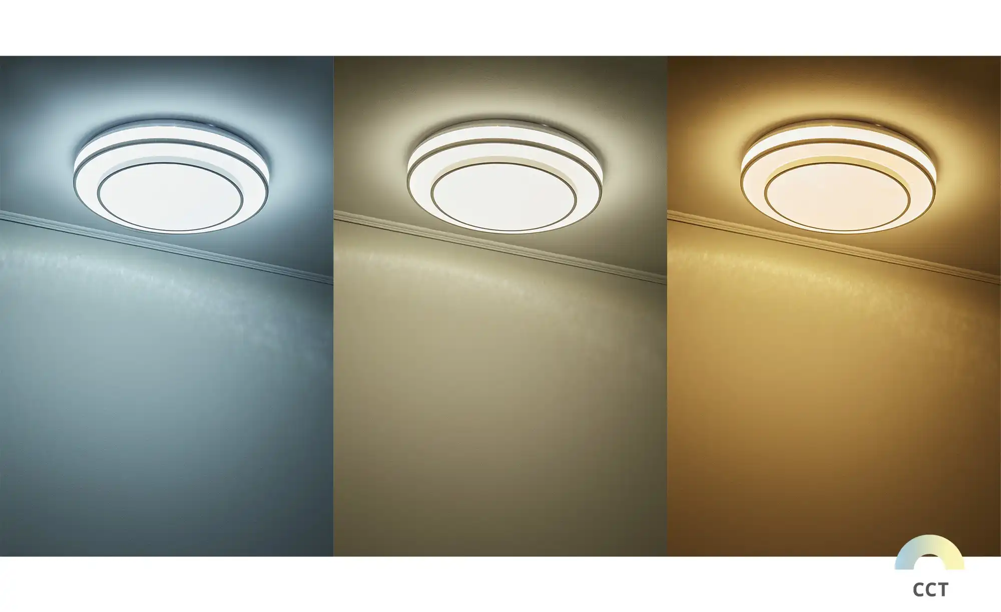 KHG LED-Deckenleuchte chrom/weiß