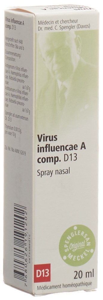 Spenglersan Virus influencae A comp Spray 13 D Nasenspray 20 ml