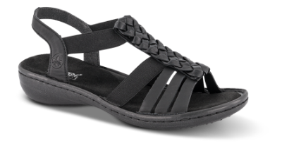 Rieker Damesandal Sort 60809-00