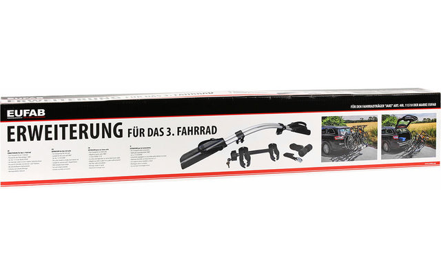 Eufab Erweiterungsschiene Fahrradträger Jake