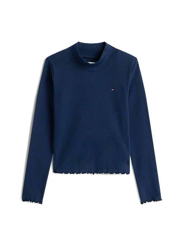 Tommy Hilfiger Langarmshirt »MOCK NECK TOP LS«, Kinder bis 16 Jahre