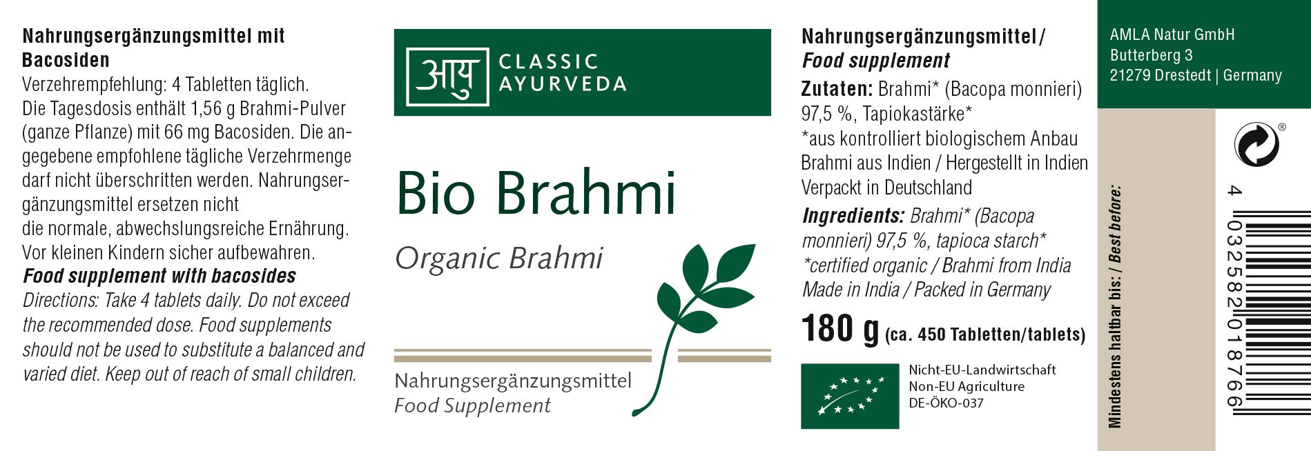 Classic Ayurveda - Brahmi, Bacopa monnieri