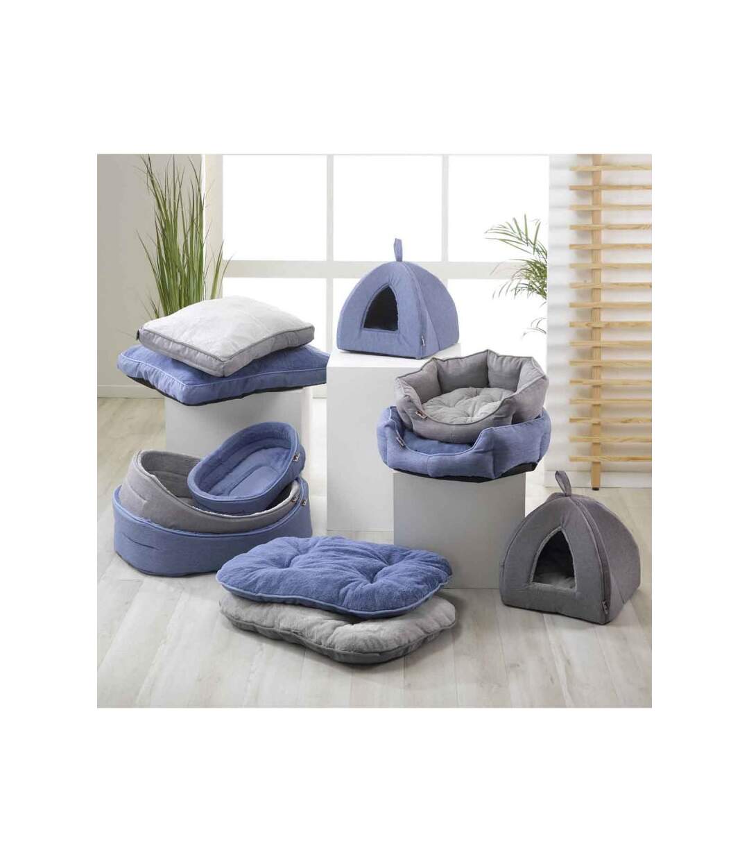Paris Prix - Tente Pour Chien & Chat newton 38cm Bleu