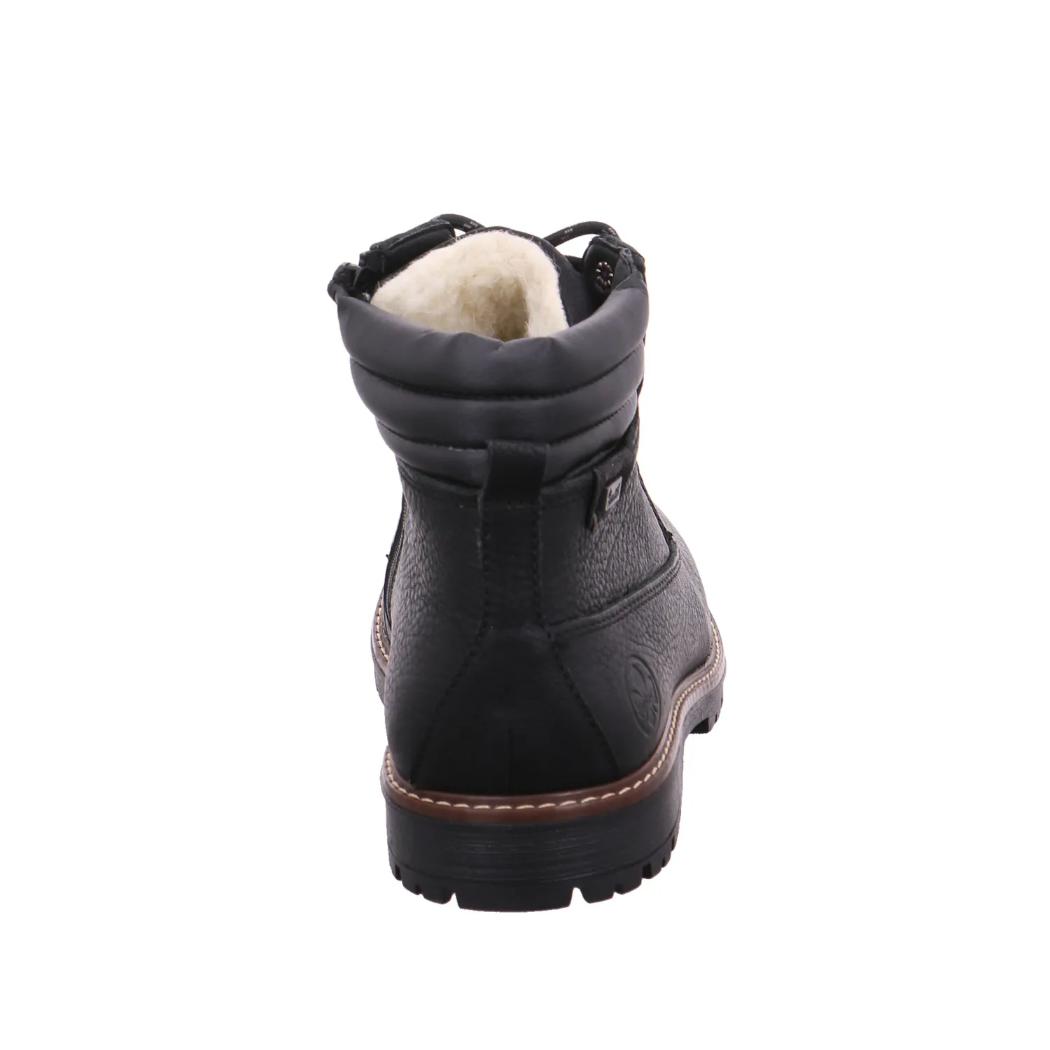 RIEKER Winter-Boots Schwarz Leder
