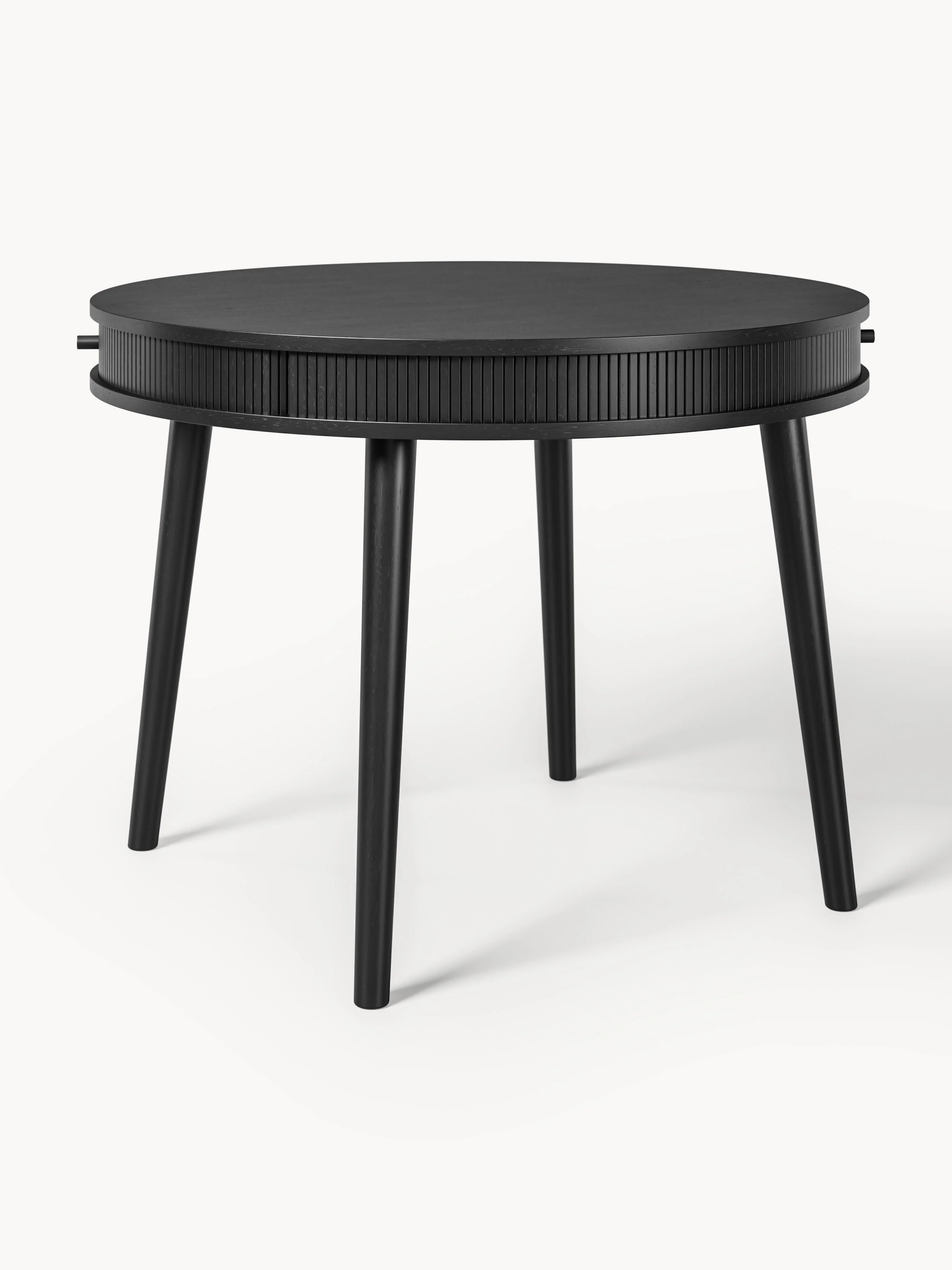 Ronde eettafel Calary met opbergruimte, in verschillende formaten