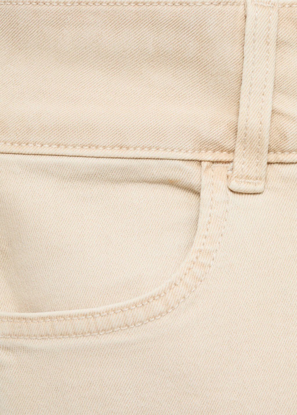 MANGO TEEN low waist flared jeans beige