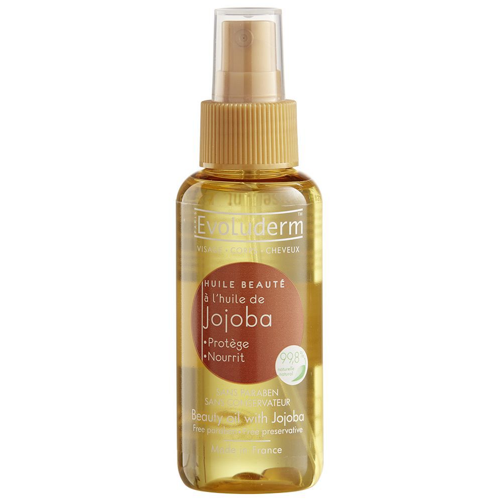 Huile de beauté à l'huile de jojoba Evoluderm 100 ml