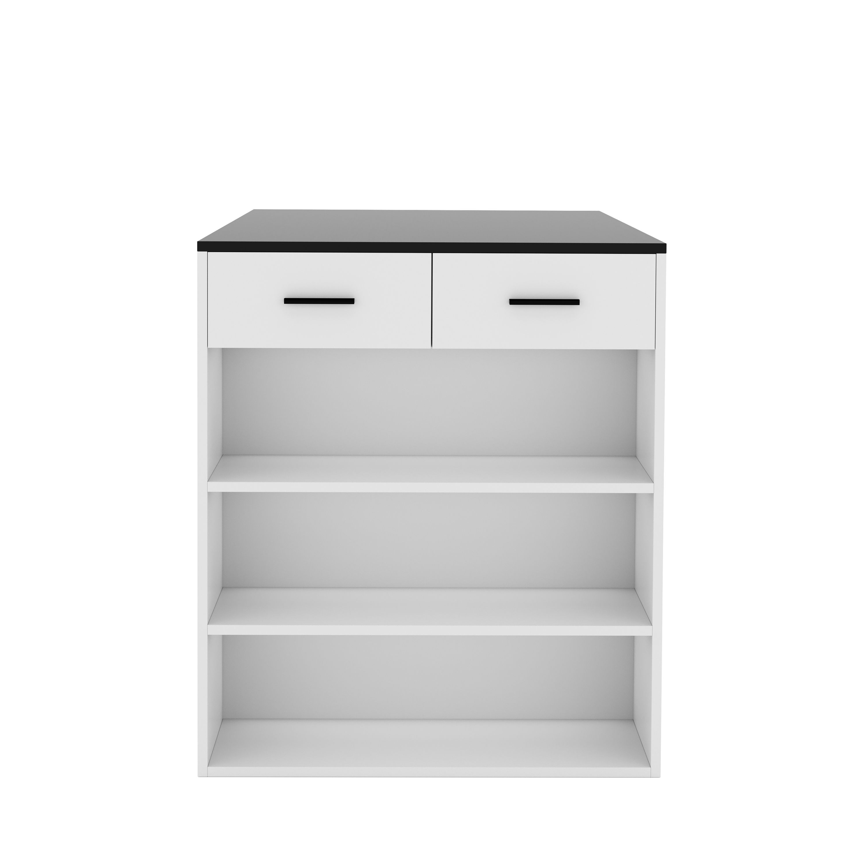 Bartisch MORRISON 100 x 67 x 77 cm weiss/anthrazit