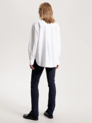 Camisa oversized com bordado de bandeira