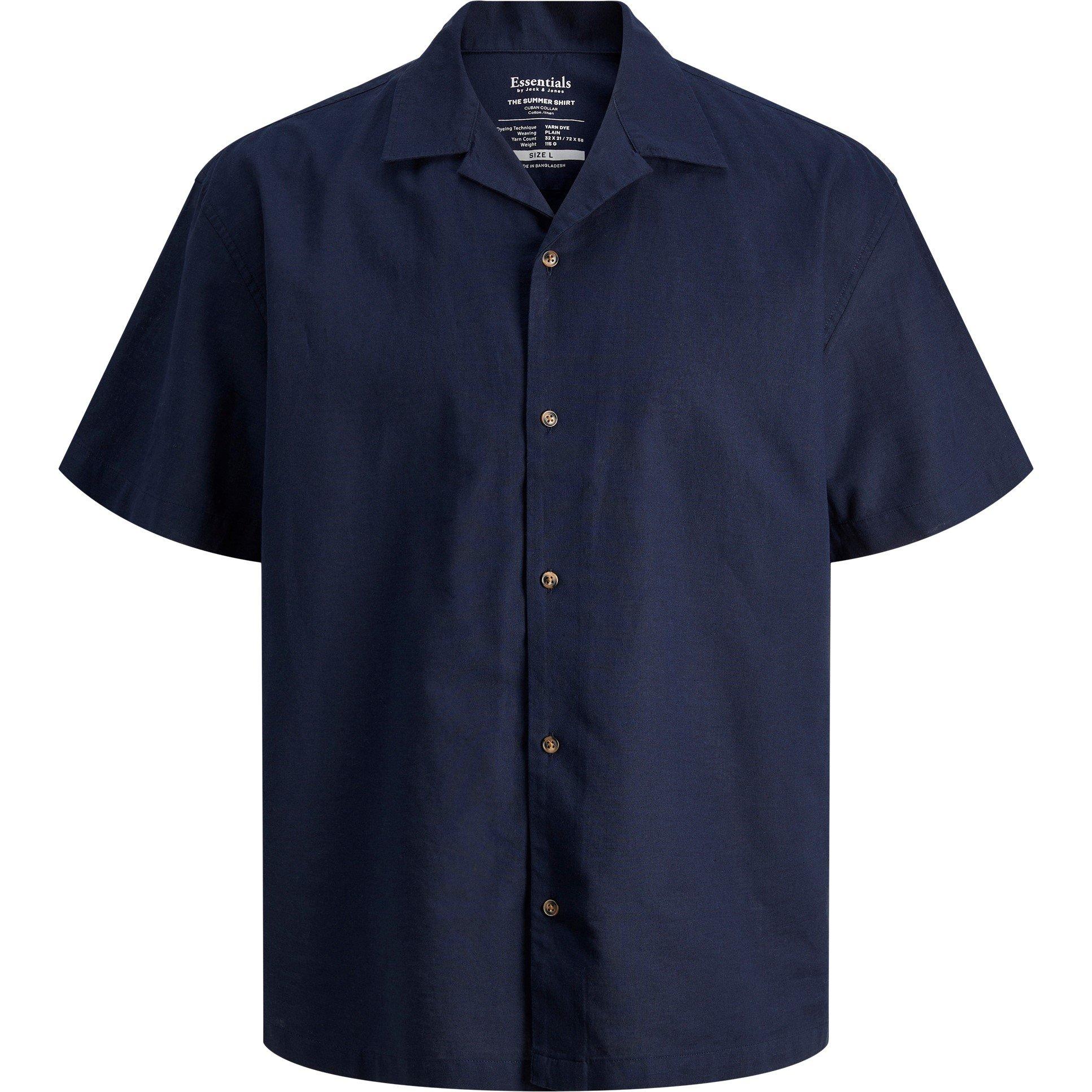 Jack and Jones Resort Linen Blend Short Sleeve Shirt