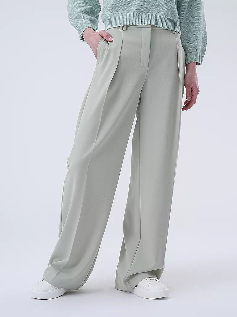 TOM TAILOR Marlenehose hellgrün