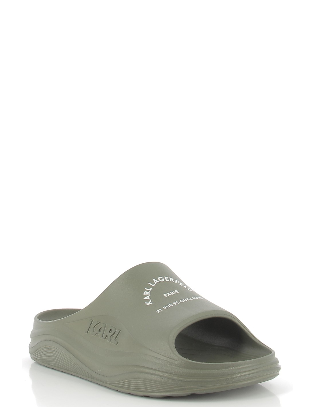 karl lagerfeld Claquettes homme skoona maison karl slide kaki