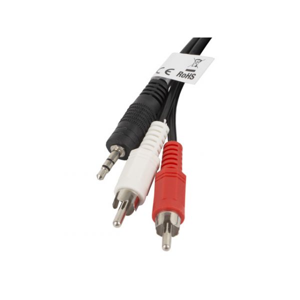 Lanberg Cabo Stereo Jack 3.5MM / 2X Rca Macho 2M