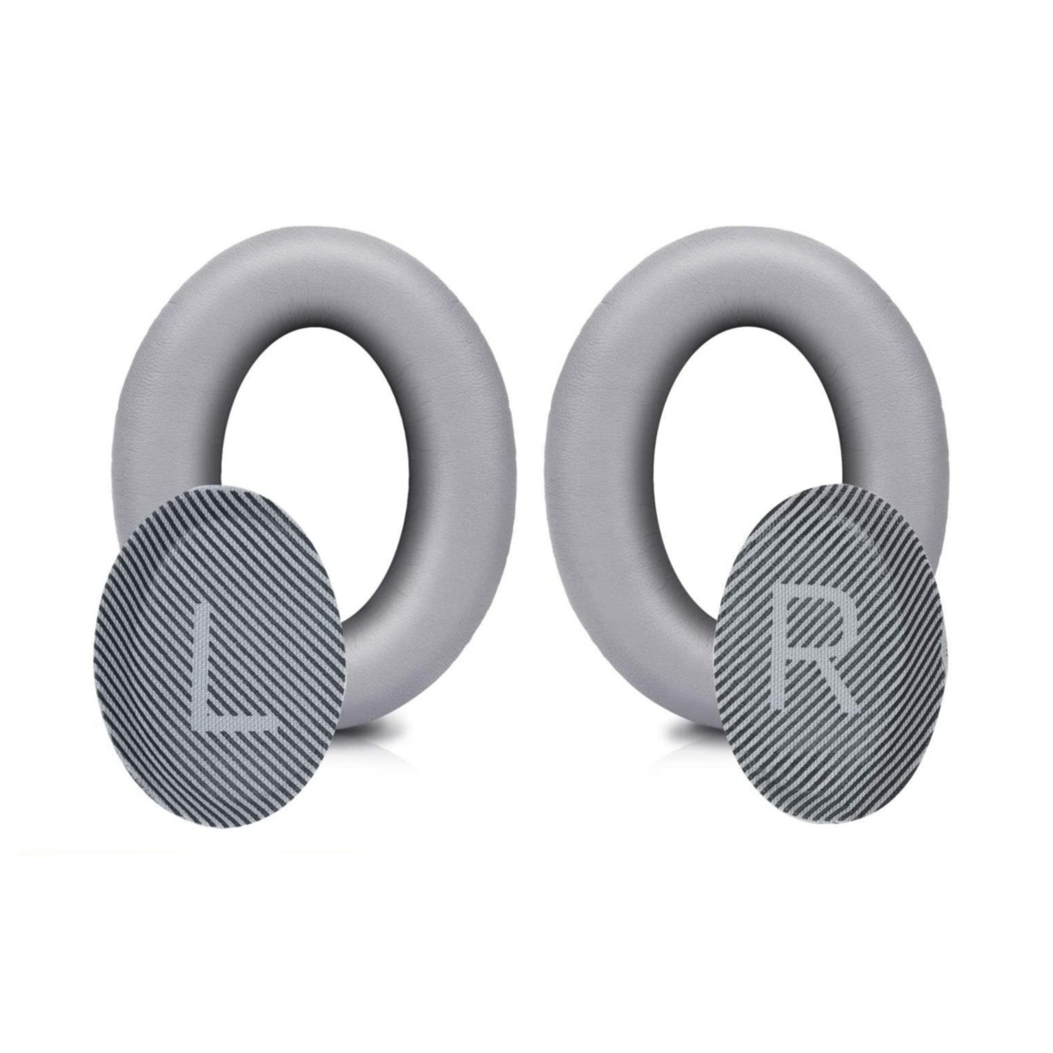 (2er Set) Bose Quietcomfort 2/15/25/35 Ae2 Ae2i Ae2w, Bose SoundTrue Kopfhörer Ersatz Ohr Polster Kissen - Silber (Grau)