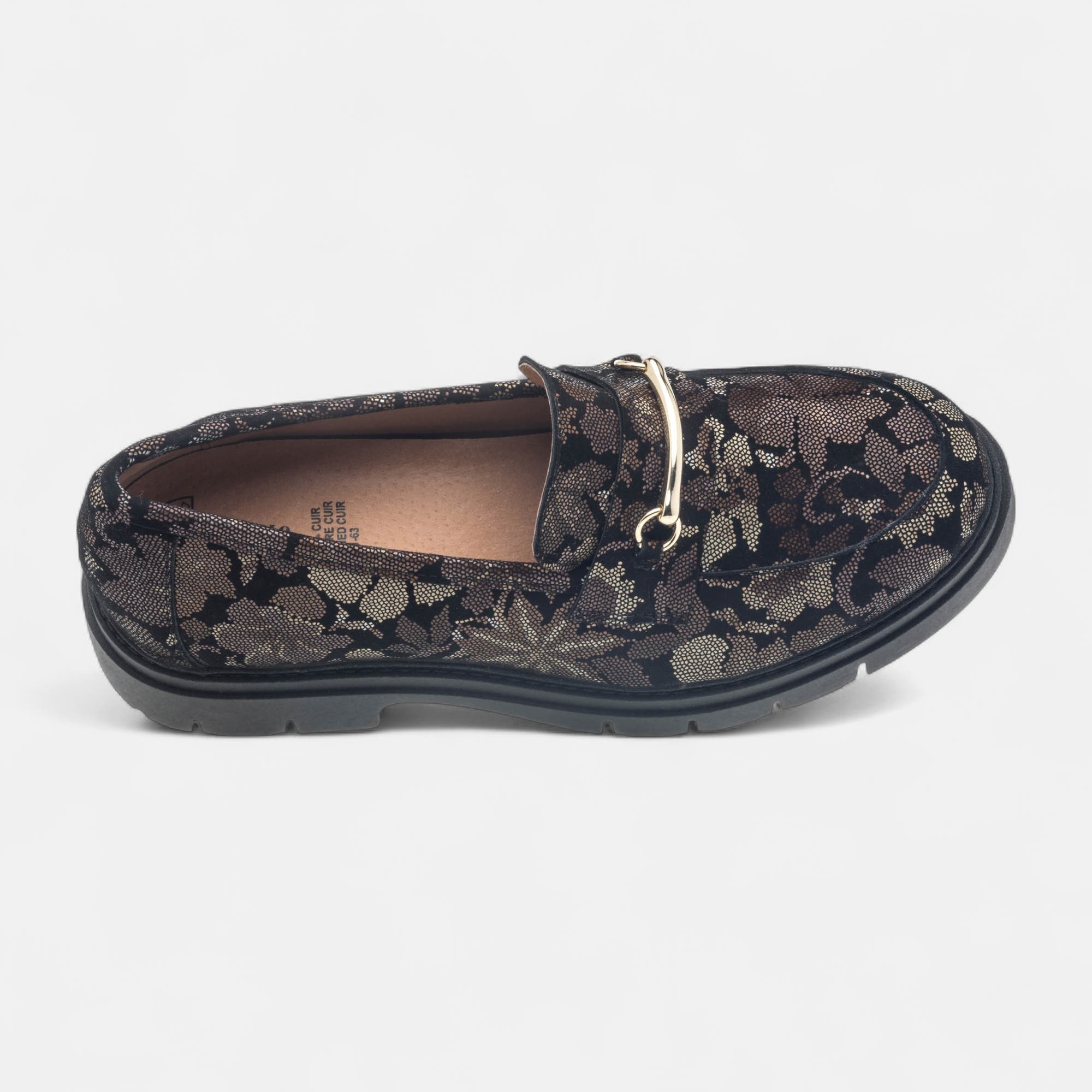 Mocassins Femme en cuir multicolore