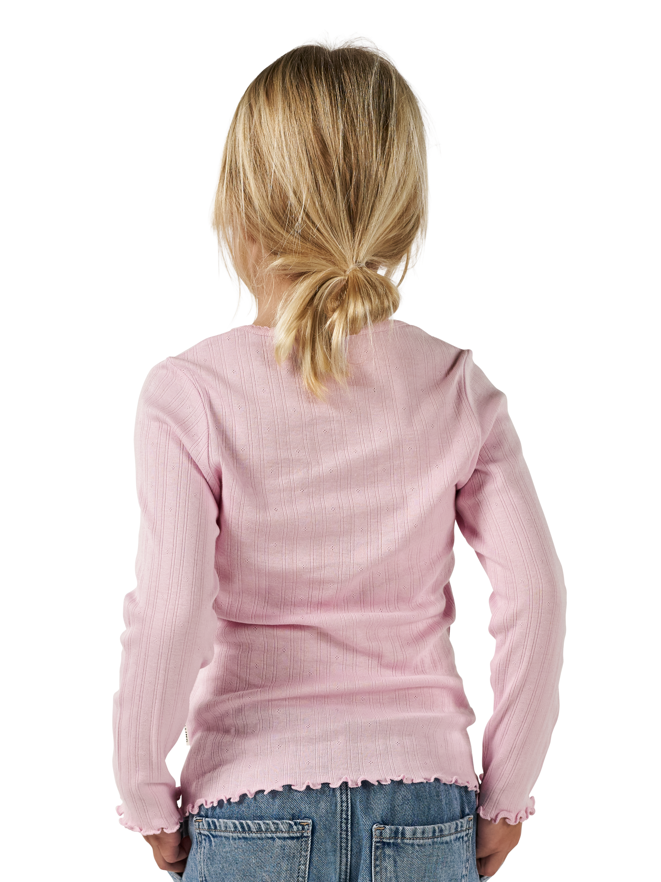 Pointelle shirt van katoen voor kinderen