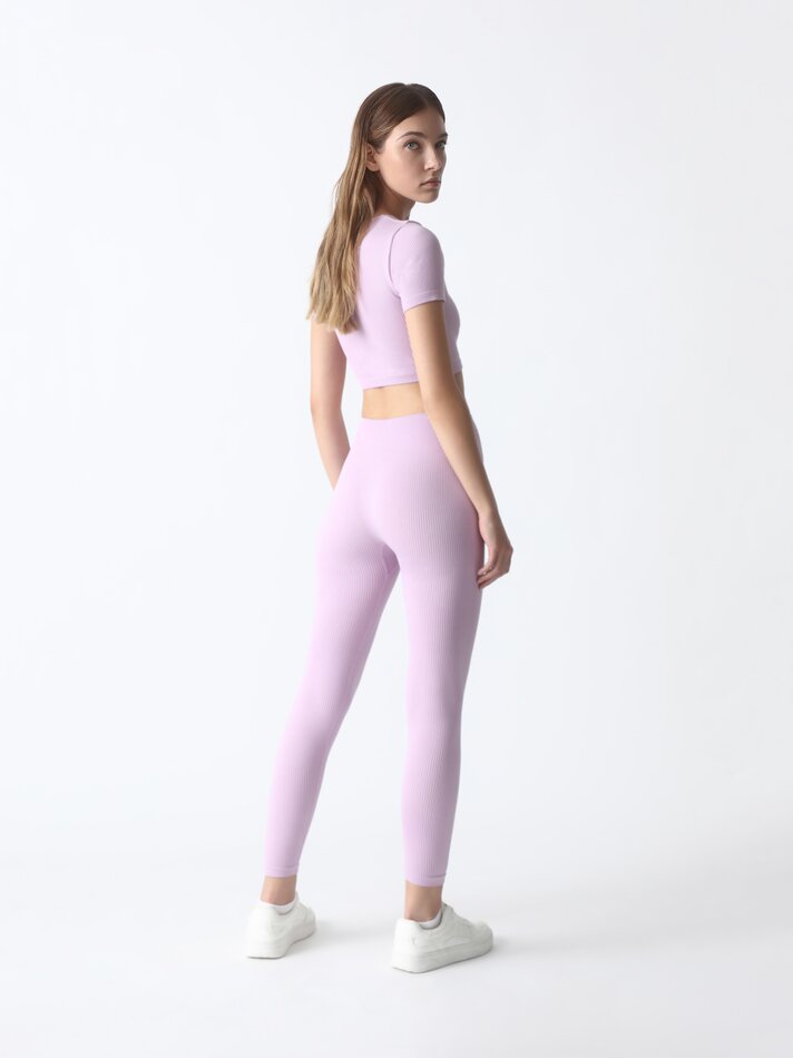 Leggings sem costura - Malva claro