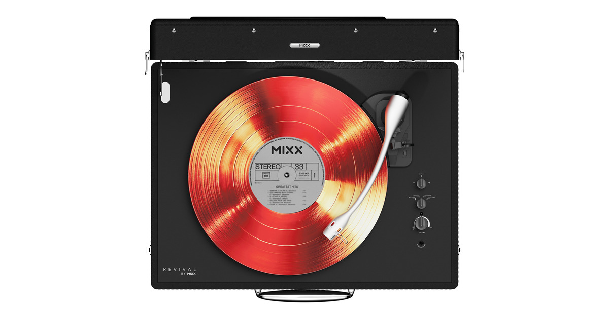 MIXXRevival 65 Stereo platenspeler  (Zwart)