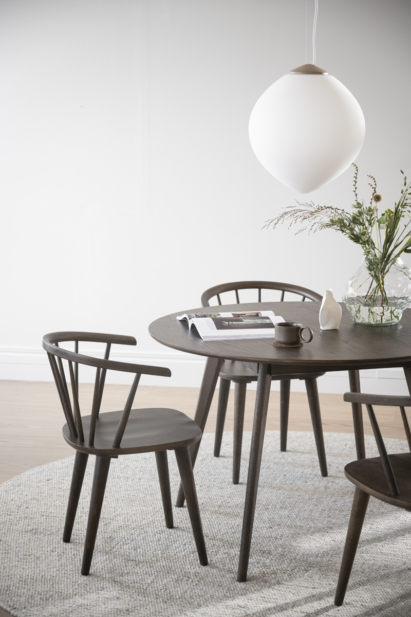 Eettafel Yumi Ø115 cm Donker eiken