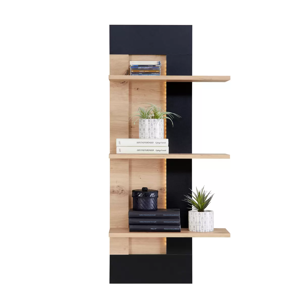 Wandboard Nyon schwarz,Eiche