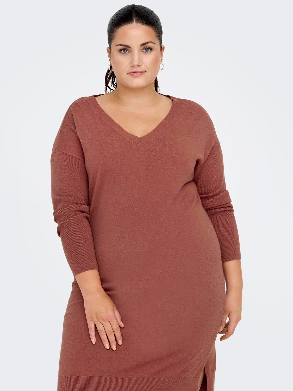 CARIBI Langes Kleid Apple Butter