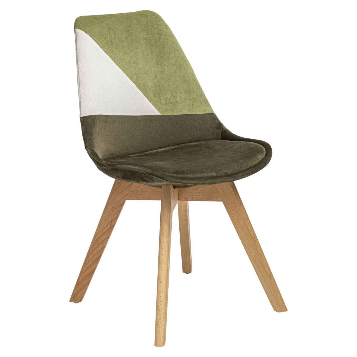 CHAISE DINER PATCHWORK KAKI BAYA