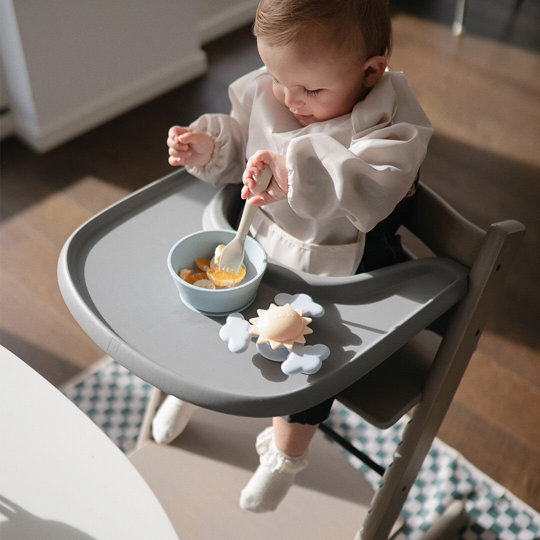Mushie babyspeeltje spinner met zuignap - sun